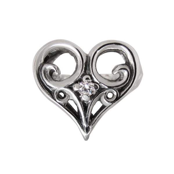 ALLEGRA HEART RING w/ PRECIOUS STONE