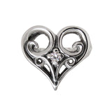 ALLEGRA HEART RING w/ CZ