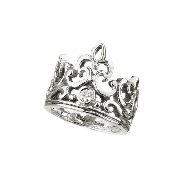 OPEN TIARA RING w/ CZ