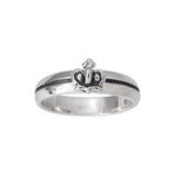 TINY CROWN BAND RING