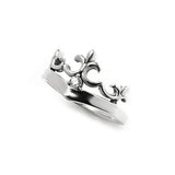 DELICATE TIARA RING w/ SINGLE PRECIOUS STONE