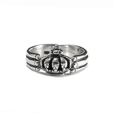 CROWN TRIPLE BAND RING
