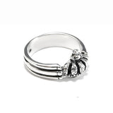 CROWN TRIPLE BAND RING