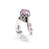 VERSAILLES RING w/ CENTER CZ & CZ SIDES