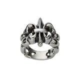 TWISTED FLEUR DE LIS RING