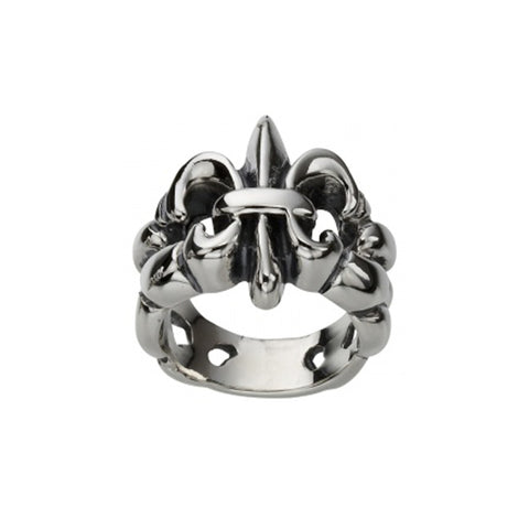 TWISTED FLEUR DE LIS RING