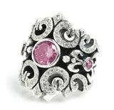 NEW ORLEANS RING w/ 3 CZS & PAVÉ CZ