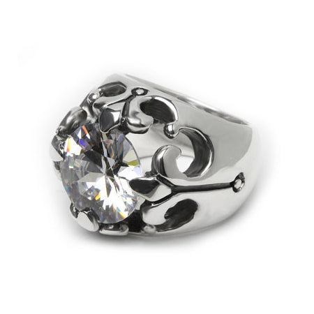 QUEEN ANN RING w/ CZ