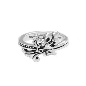 KALI CROWNED FLEUR DE LIS RING