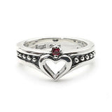 KALI HEART RING w/ CZ