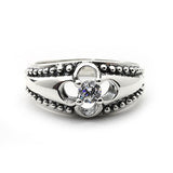 KALI FLORET RING w/ CZ