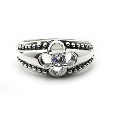 KALI FLORET RING w/ CZ