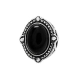 STAR OF DAVID ONYX RING