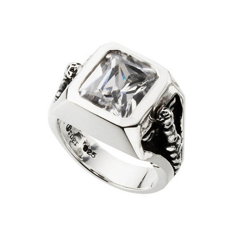 ANGEL SQUARE RING w/ CZ