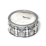 REPEATED CROSS BAND RING