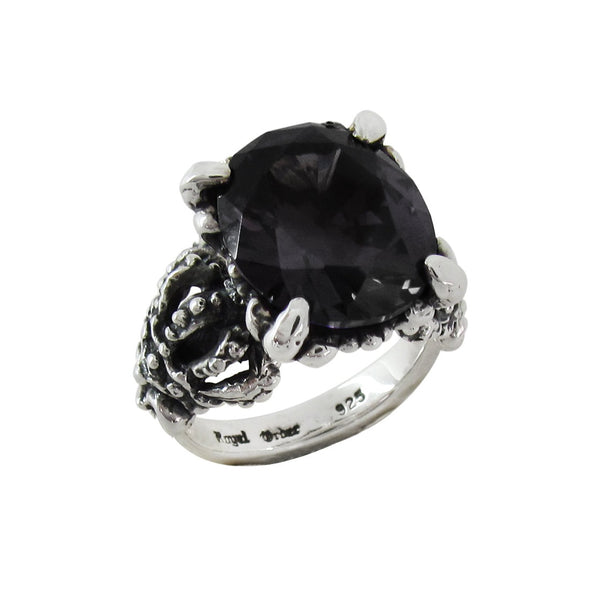 LARGE ANTOINETTE ROUND RING w/ CZ