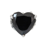 LARGE AMELIA HEART RING w/ CZ