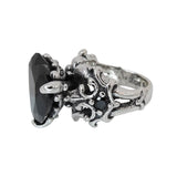 LARGE AMELIA HEART RING w/ CZ