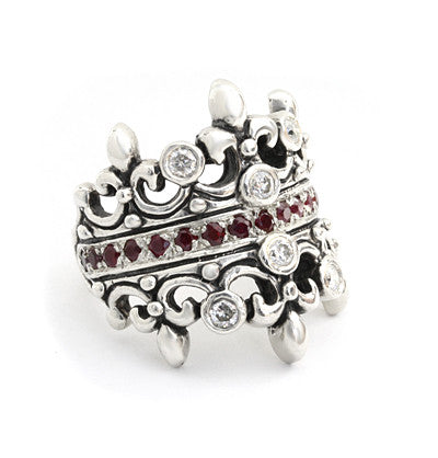 DOUBLE TIARA RING w/ CZ COMBINATION