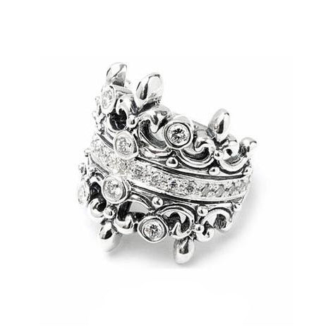 DOUBLE TIARA RING ALL DIAMONDS