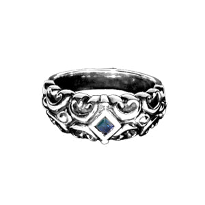 DEMI DIAMOND BEZEL RING w/ STONES