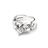 VAMP HEART RING w/ CZ