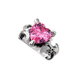 VAMP HEART RING w/ CZ