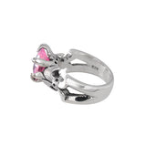 VAMP HEART RING w/ CZ