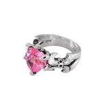 VAMP HEART RING w/ CZ