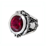 WINGED CROWN w/ SKULLS RING