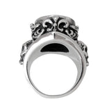 WINGED CROWN w/ SKULLS RING