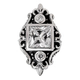MAGESTIQUE SQUARE RING w/ CZs