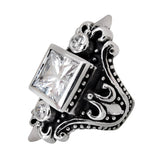 MAGESTIQUE SQUARE RING w/ CZs