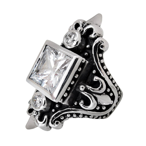 MAGESTIQUE SQUARE RING w/ CZs