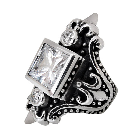 MAGESTIQUE SQUARE RING w/ CZs