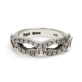 VOYEUR MASK RING w/ PAVÉ DIAMONDS