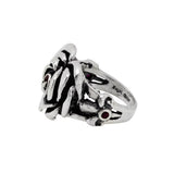 HEART ROSE RING w/ CZs