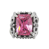 MAGDALANE RING w/ FLEUR DE LIS & CZ