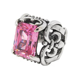 MAGDALANE RING w/ FLEUR DE LIS & CZ