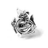 TWISTED FLEUR RING w/ CZ