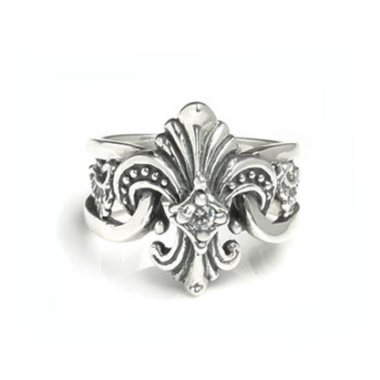 CITADEL FLEUR DE LIS RING w/ CZ