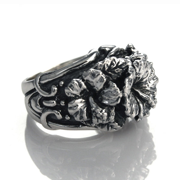 MAUI TRIPLE HIBISCUS RING