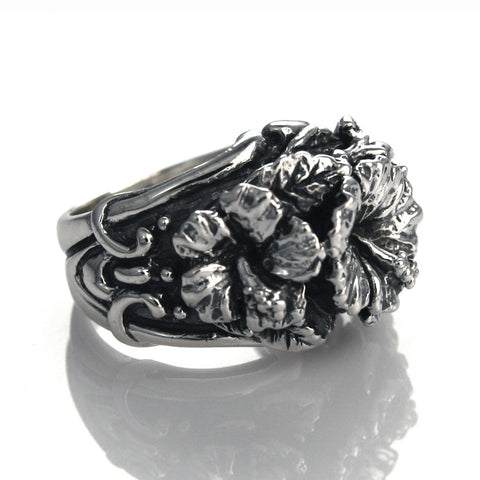 MAUI TRIPLE HIBISCUS RING
