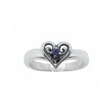TIARA BAND w/ ALLEGRA HEART & CZ