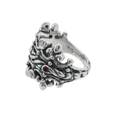 DOUBLE TIARA RIBBON BAND RING w/ PETITE CZ