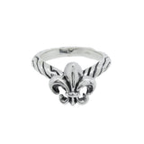 RIBBON TIARA BAND w/ FLEUR-DE-LYS