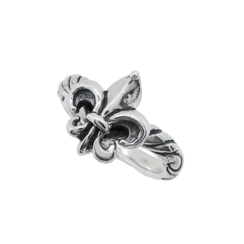 RIBBON TIARA BAND w/ FLEUR-DE-LYS