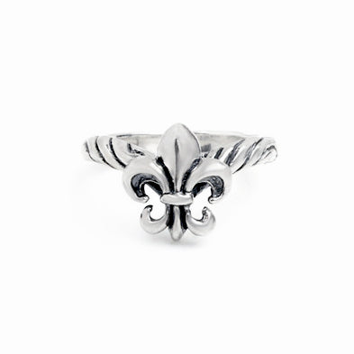 RIBBON TIARA BAND w/ FLEUR DE LIS