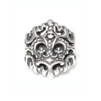 BIG FLEUR DE LIS RING w/ CROWN