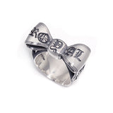 SMOOTH LOGO BOW RING